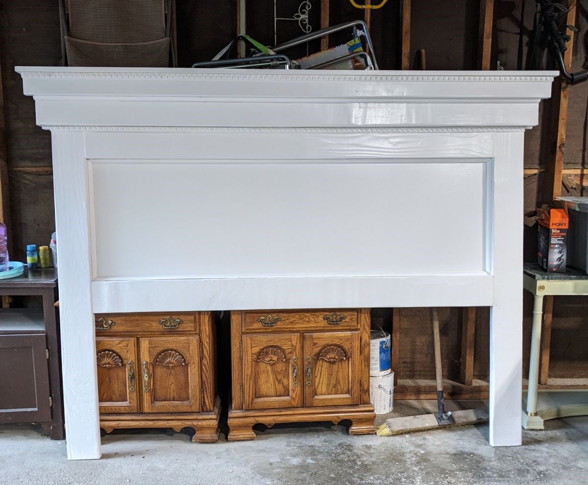 King Size Mantel Headboard Ana White